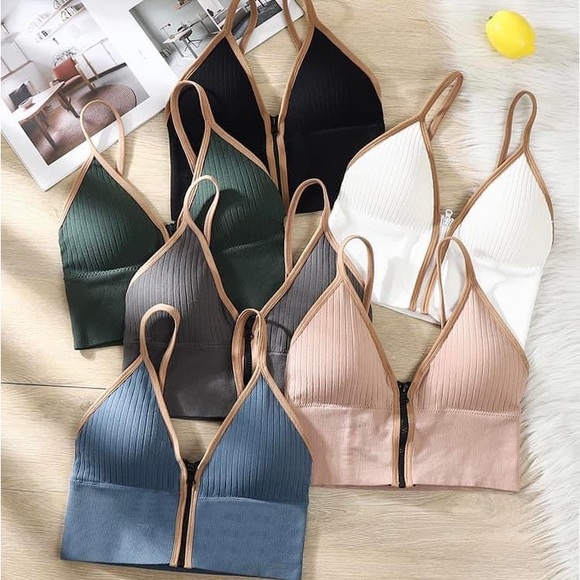 Tops - Women’s zip up bralette